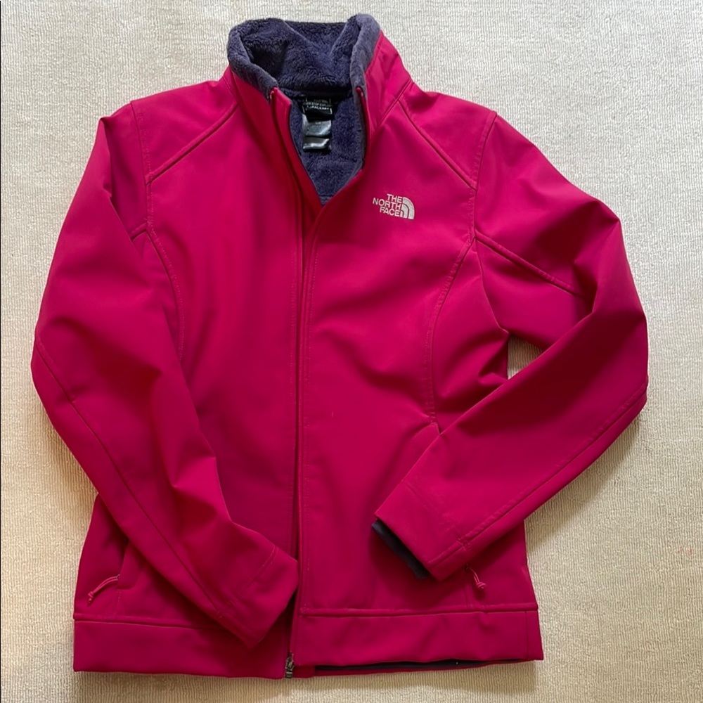 The North Face Fuchsia and Gray Fleece Jacket